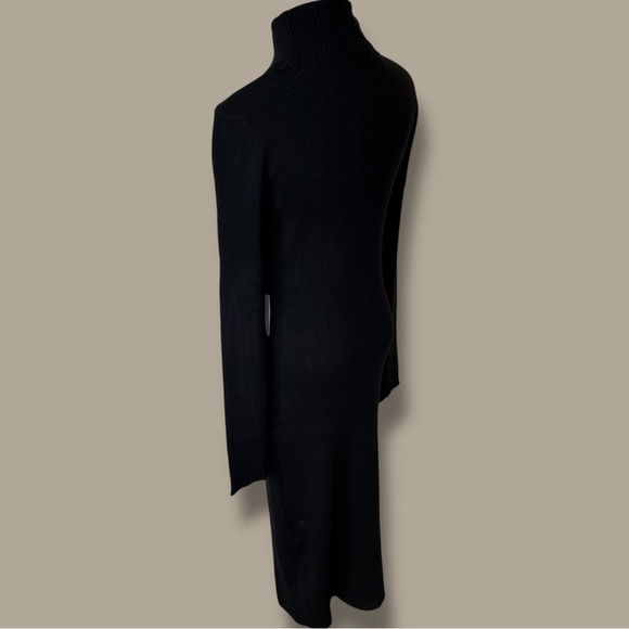 NWT ASTR The Label ‘Hi Slit Ribbed Turtleneck Sweater’ in Black Size Large - Picture 10 of 16